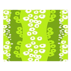 Sunflower Green Double Sided Flano Blanket (large)  by Mariart