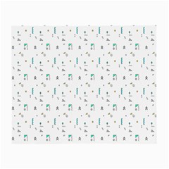 White Triangle Wave Waves Chevron Polka Circle Small Glasses Cloth by Mariart