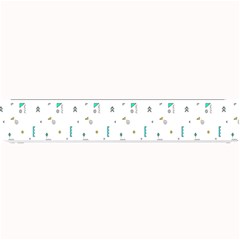 White Triangle Wave Waves Chevron Polka Circle Small Bar Mats by Mariart