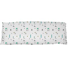 White Triangle Wave Waves Chevron Polka Circle Body Pillow Case Dakimakura (two Sides) by Mariart