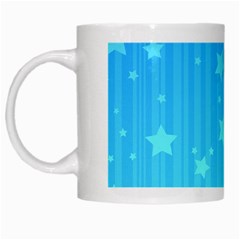 Star Blue Sky Space Line Vertical Light White Mugs by Mariart