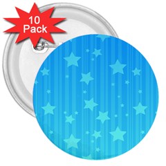 Star Blue Sky Space Line Vertical Light 3  Buttons (10 Pack)  by Mariart