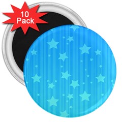 Star Blue Sky Space Line Vertical Light 3  Magnets (10 Pack)  by Mariart