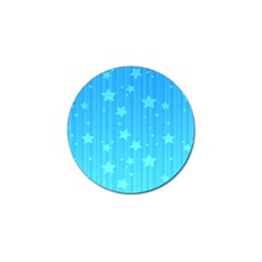 Star Blue Sky Space Line Vertical Light Golf Ball Marker by Mariart