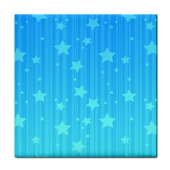 Star Blue Sky Space Line Vertical Light Face Towel by Mariart