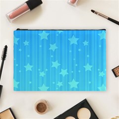 Star Blue Sky Space Line Vertical Light Cosmetic Bag (large)  by Mariart