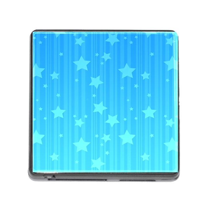 Star Blue Sky Space Line Vertical Light Memory Card Reader (Square)