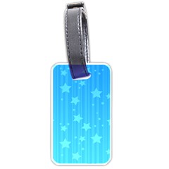 Star Blue Sky Space Line Vertical Light Luggage Tags (one Side)  by Mariart