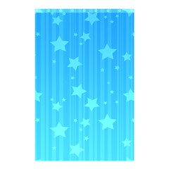 Star Blue Sky Space Line Vertical Light Shower Curtain 48  X 72  (small)  by Mariart