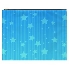 Star Blue Sky Space Line Vertical Light Cosmetic Bag (xxxl)  by Mariart