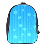 Star Blue Sky Space Line Vertical Light School Bags (XL)  Front