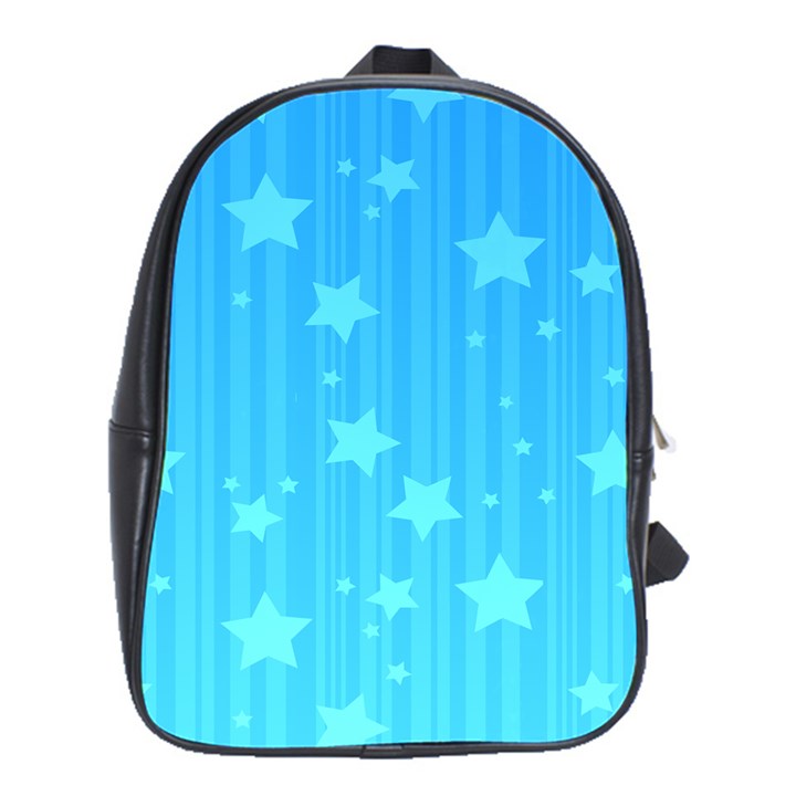 Star Blue Sky Space Line Vertical Light School Bags (XL) 