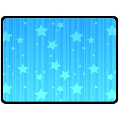 Star Blue Sky Space Line Vertical Light Double Sided Fleece Blanket (large) 