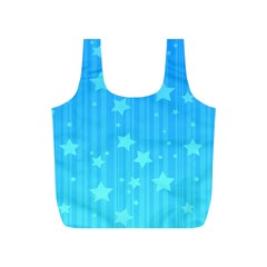 Star Blue Sky Space Line Vertical Light Full Print Recycle Bags (s) 