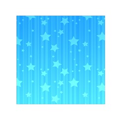 Star Blue Sky Space Line Vertical Light Small Satin Scarf (square) by Mariart