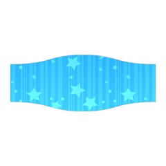 Star Blue Sky Space Line Vertical Light Stretchable Headband by Mariart