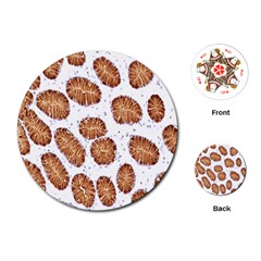 Formalin Paraffin Human Stomach Stained Bacteria Brown Playing Cards (round) 