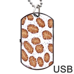 Formalin Paraffin Human Stomach Stained Bacteria Brown Dog Tag Usb Flash (two Sides) by Mariart