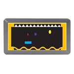 Bright Polka Wave Chevron Yellow Black Memory Card Reader (Mini) Front