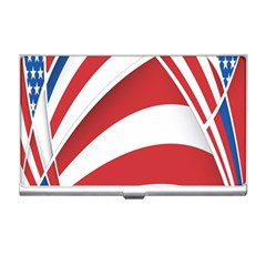 American Flag Star Blue Line Red White Business Card Holders by Mariart