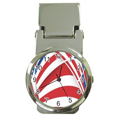 American Flag Star Blue Line Red White Money Clip Watches by Mariart