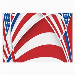 American Flag Star Blue Line Red White Large Glasses Cloth by Mariart