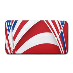 American Flag Star Blue Line Red White Medium Bar Mats