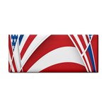 American Flag Star Blue Line Red White Cosmetic Storage Cases Front