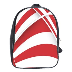 American Flag Star Blue Line Red White School Bags (xl)  by Mariart