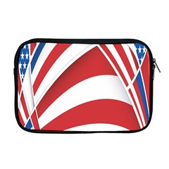 American Flag Star Blue Line Red White Apple Macbook Pro 17  Zipper Case