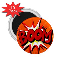 Boom Sale Orange 2 25  Magnets (10 Pack) 