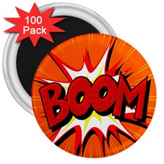 Boom Sale Orange 3  Magnets (100 Pack) by Mariart