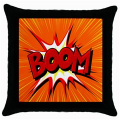 Boom Sale Orange Throw Pillow Case (black) by Mariart