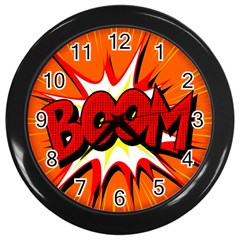 Boom Sale Orange Wall Clocks (black)