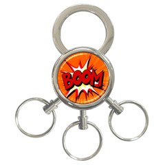 Boom Sale Orange 3-ring Key Chains by Mariart