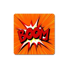 Boom Sale Orange Square Magnet