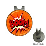 Boom Sale Orange Hat Clips with Golf Markers Front