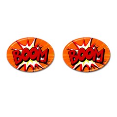 Boom Sale Orange Cufflinks (oval)