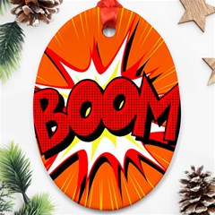 Boom Sale Orange Oval Ornament (two Sides) by Mariart