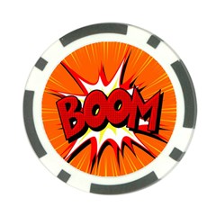 Boom Sale Orange Poker Chip Card Guard