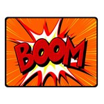 Boom Sale Orange Double Sided Fleece Blanket (Small)  45 x34  Blanket Back