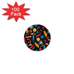 Worm Insect Bacteria Monster 1  Mini Buttons (100 Pack) 