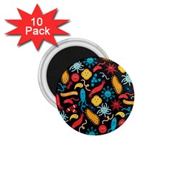 Worm Insect Bacteria Monster 1 75  Magnets (10 Pack)  by Mariart