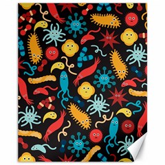 Worm Insect Bacteria Monster Canvas 11  X 14   by Mariart