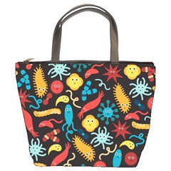 Worm Insect Bacteria Monster Bucket Bags by Mariart