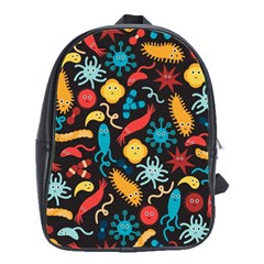 Worm Insect Bacteria Monster School Bags(large)  by Mariart