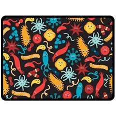 Worm Insect Bacteria Monster Fleece Blanket (large)  by Mariart