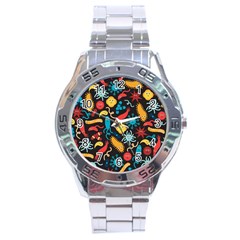 Worm Insect Bacteria Monster Stainless Steel Analogue Watch by Mariart