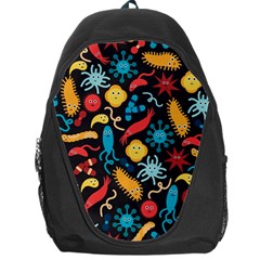 Worm Insect Bacteria Monster Backpack Bag by Mariart