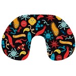 Worm Insect Bacteria Monster Travel Neck Pillows Back